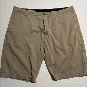 Volcom Sk8 Skateboard Khaki‎ Shorts, Zip Fly, Men's 40 #1090